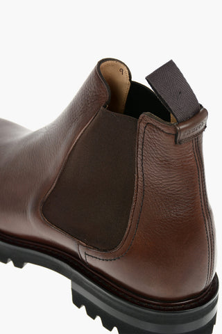 Grained Soft Leather CORNWOOD 2 Chelsea Boots with Cleated Sole