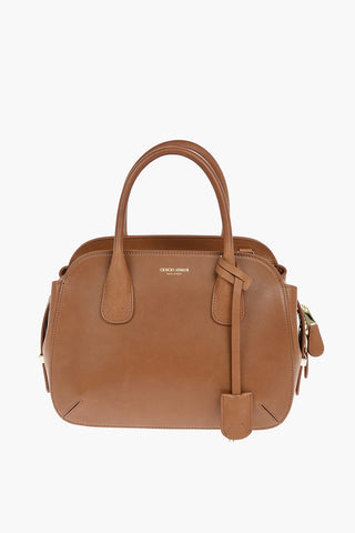 Palmellato Leather LA PRIMA Boston bag with Removable Shoulder Strap
