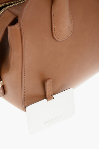 Palmellato Leather LA PRIMA Boston bag with Removable Shoulder Strap