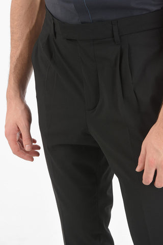 Double-pleated LOOSE TAPERED FIT Low-Rise Pants