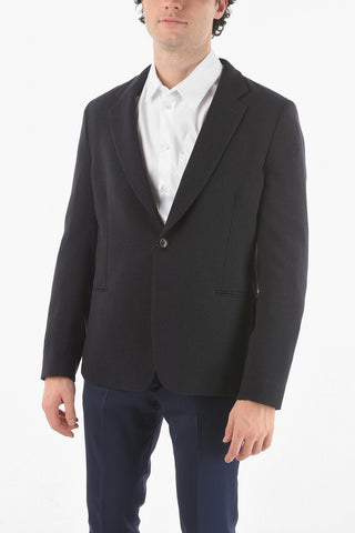 2 Buttons Single Breasted Unlined Wool Blazer