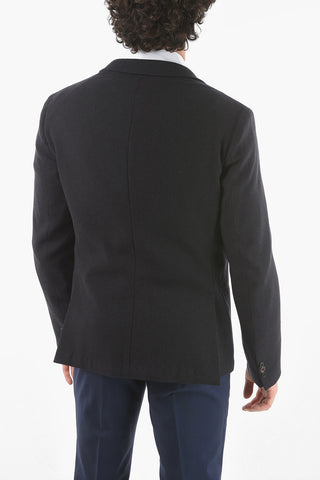 2 Buttons Single Breasted Unlined Wool Blazer