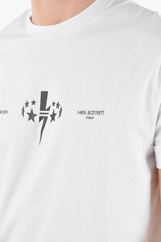 JAMES HARDEN x NEIL BARRETT Printed Logo BOLT STAR T-Shirt