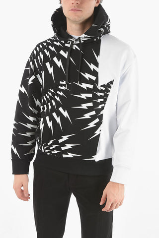 Maxipocket TRI-COLOUR CRAZY BOLT Hoodie