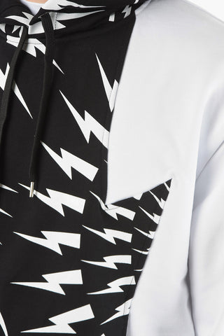 Maxipocket TRI-COLOUR CRAZY BOLT Hoodie