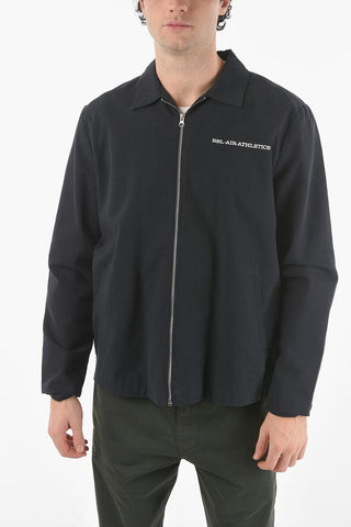 Front Zipped COACH Embroidered Maxi Logo Overshirt