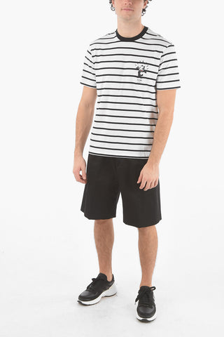 FELIX x NEIL BARRETT Crew Neck Balanced Stripe T-Shirt