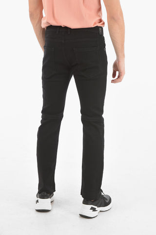 Jeans Skinny Fit in Denim Distressed con Passanti