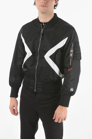 Front Zipped ALPHA INDUSTRIES Revrsible Bomber Jacket