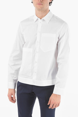Camicia WORKWEAR HYBRID con Collo Francese e Taschino