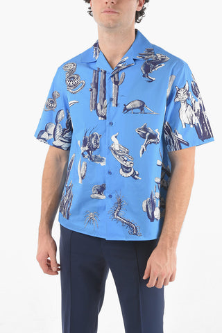 Short-sleeved BURNING MAN Camp Collar Shirt