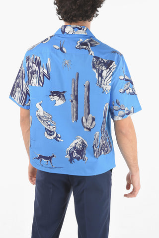 Short-sleeved BURNING MAN Camp Collar Shirt
