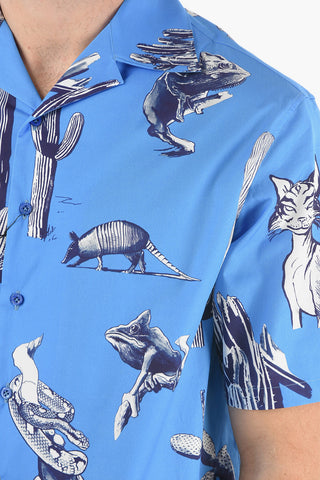 Short-sleeved BURNING MAN Camp Collar Shirt