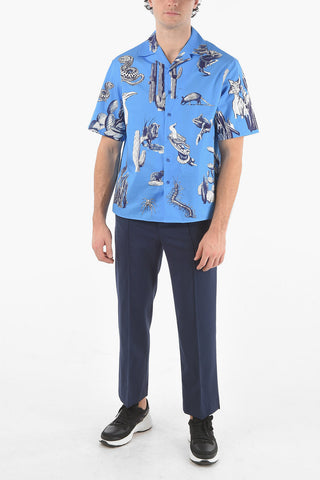 Short-sleeved BURNING MAN Camp Collar Shirt