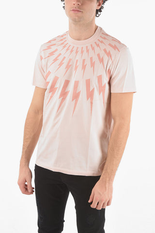 T-Shirt Girocollo FAIR-ISLE THUNDERBOLT in Cotone