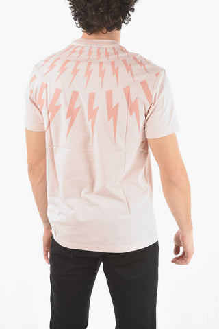 T-Shirt Girocollo FAIR-ISLE THUNDERBOLT in Cotone