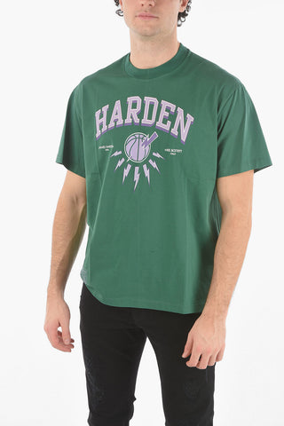 JAMES HARDEN x NEIL BARRETT Crew Neck Printed Logo T-Shirt