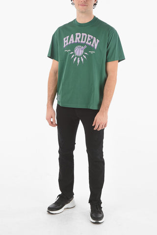 JAMES HARDEN x NEIL BARRETT Crew Neck Printed Logo T-Shirt