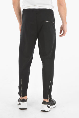 Zipped Ankle SLIM FIT Low-Rise Sweatpants