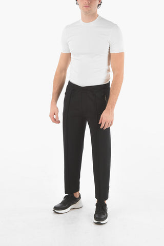 Zipped Ankle SLIM FIT Low-Rise Sweatpants