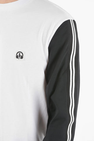 Slim Fit MUSIC BOLT VARSITY Contrasting Sleeve T-Shirt