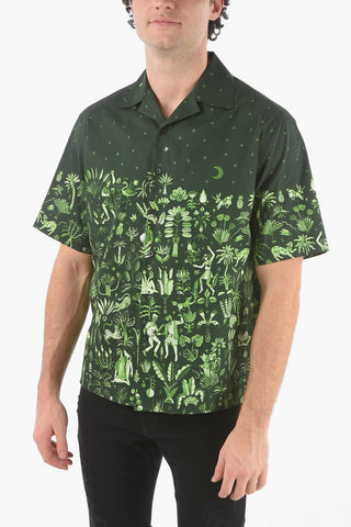 Short-sleeved DANCING IN THE MOONLIGHT Camp Collar Shirt