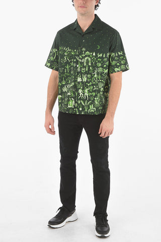 Short-sleeved DANCING IN THE MOONLIGHT Camp Collar Shirt