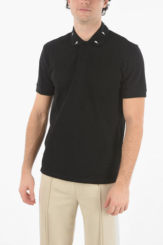 Printed Collar FIT BOLT Slim Fit Polo