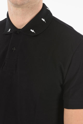 Printed Collar FIT BOLT Slim Fit Polo