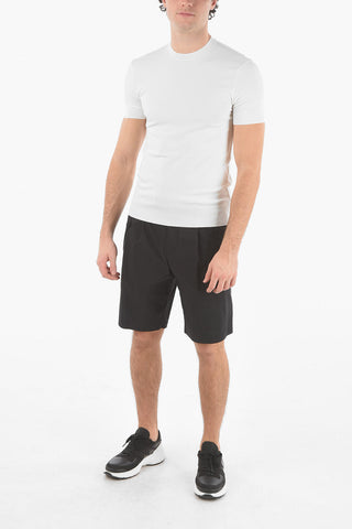 Crew Neck TECNO KNIT Short-sleeved Sweater