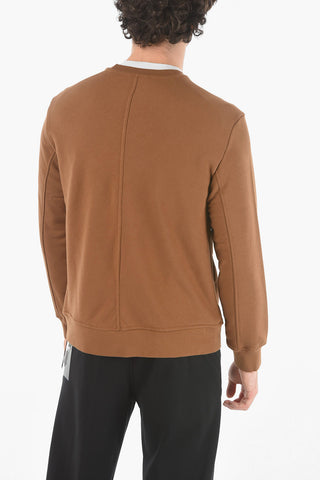 FELIX x NEIL BARRETT Felpa Girocollo in Cotone Garzato