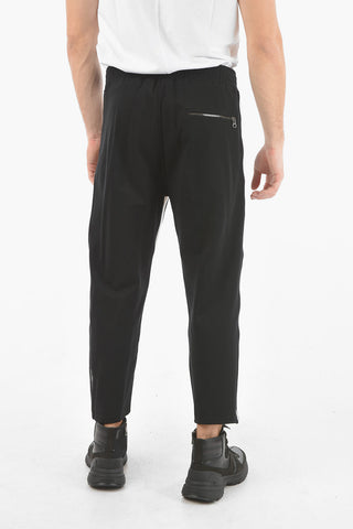 Pantaloni Loose Fit a Vita Bassa con Banda Laterale a Contrasto