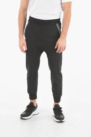 Low-Rise SLOUCH FIT Contrasting Band Pants