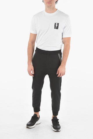 Low-Rise SLOUCH FIT Contrasting Band Pants
