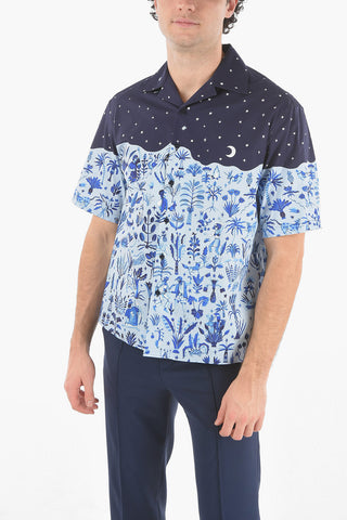 Short-sleeved DANCING IN THE MOONLIGHT Camp Collar Shirt