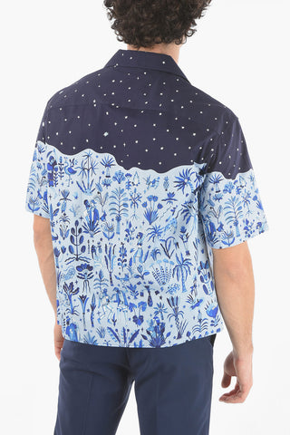 Short-sleeved DANCING IN THE MOONLIGHT Camp Collar Shirt