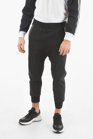 Low-Rise SLOUCH FIT Contrasting Band Pants