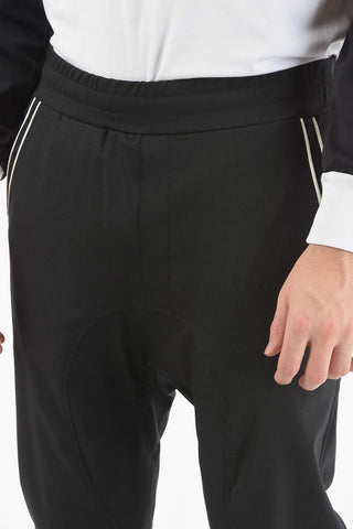 Low-Rise SLOUCH FIT Contrasting Band Pants