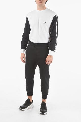 Low-Rise SLOUCH FIT Contrasting Band Pants