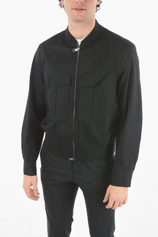 Front Zipped LIGHT HYBRID Utility Bomber Jacket 