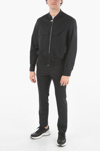 Front Zipped LIGHT HYBRID Utility Bomber Jacket 