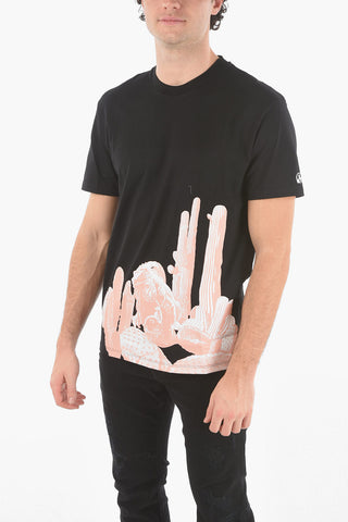 Printed Slim Fit CACTUS T-Shirt