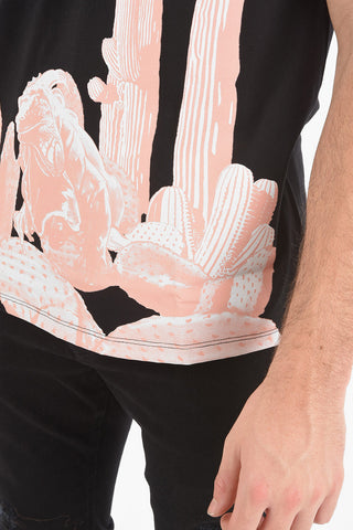 Printed Slim Fit CACTUS T-Shirt