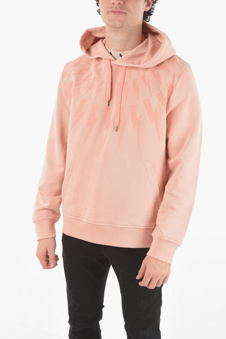 Hooded Slim Fit FAIR-ISLE THUNDERBOLT Sweatshirt