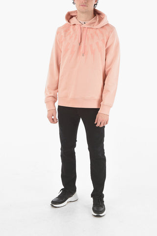 Hooded Slim Fit FAIR-ISLE THUNDERBOLT Sweatshirt