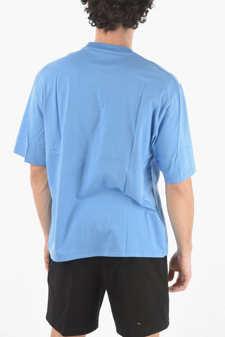 Crew Neck BURNING MAN Front Printed T-Shirt