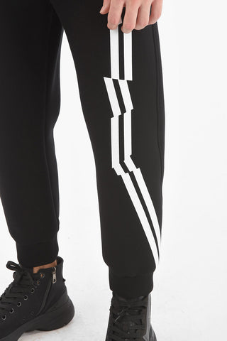 Zipped Pocket ORIGAMI SPORT STRIPE Sweatpants