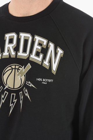 JAMES HARDEN x NEIL BARRETT Crew Neck Easy Fit Sweatshirt with Printed Logo