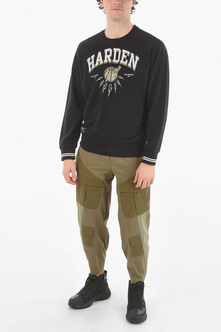 JAMES HARDEN x NEIL BARRETT Crew Neck Easy Fit Sweatshirt with Printed Logo