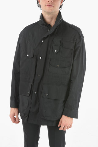 Removable Hood Oversized Utility Jacket